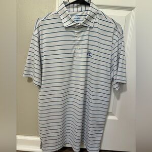 RHOBACK Men’s Performance Polo | The Deck Stripe